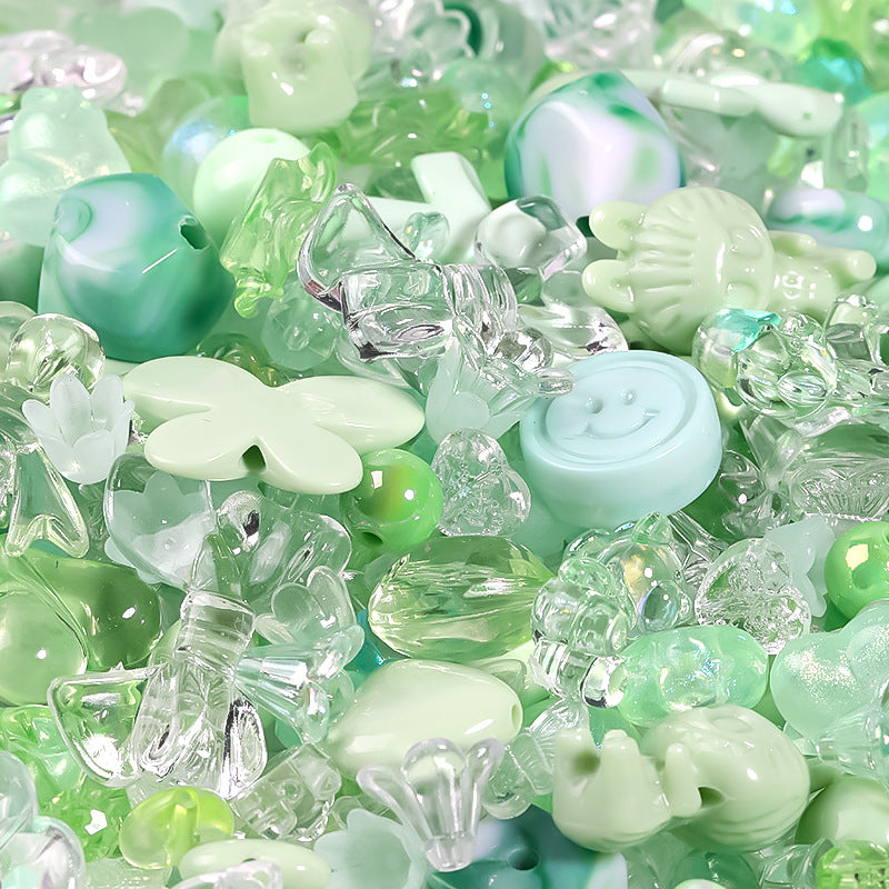 Cuentas acrílicas de corazón de 500 g/paquete al por mayor